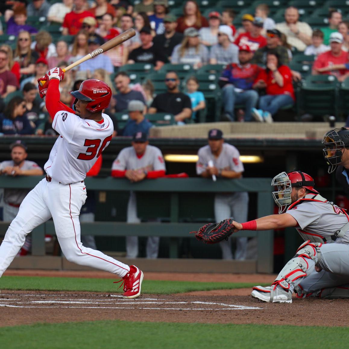 Will Benson swings at pitch.JPG